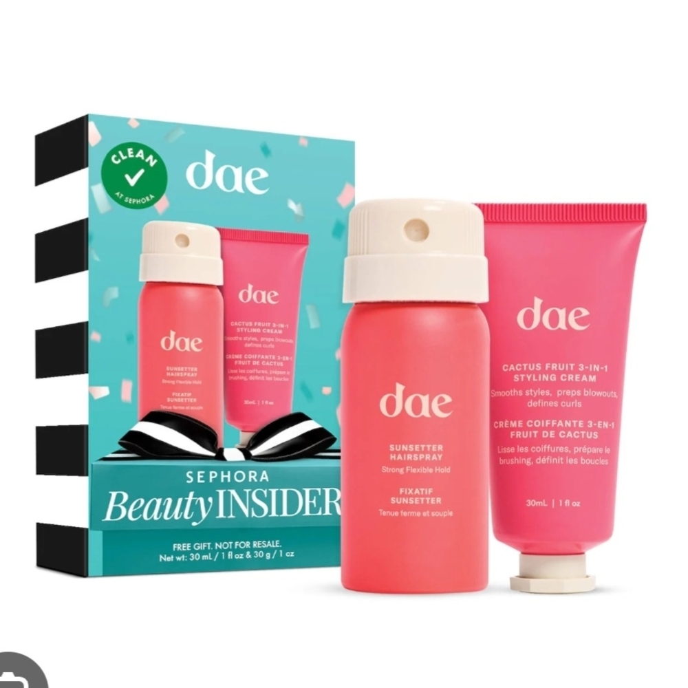 Sephora Beauty Insider Birthday Gift DAE Hair Styling Heroes Cream & Hair Spray